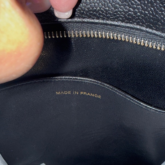 CHANEL Black Quilted Tote with Gold Accent w/COA - Picture 13 of 14